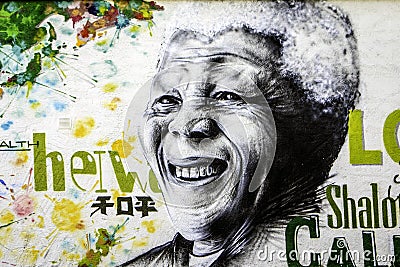 Nelson Mandela Editorial Stock Photo