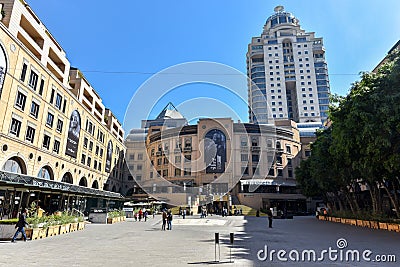 Nelson Mandela Square at Sandton City, Johannesburg Editorial Stock Photo