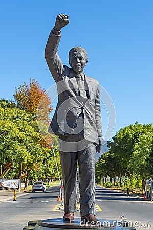 Nelson Mandela Statue, South Africa Editorial Stock Photo