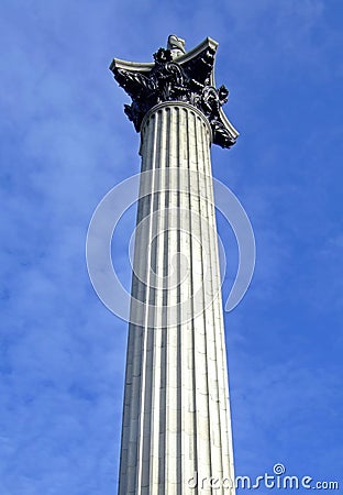 Nelsons Column Editorial Stock Photo