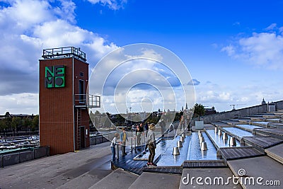 Nemo Science museum Amsterdam - front entrance Editorial Stock Photo