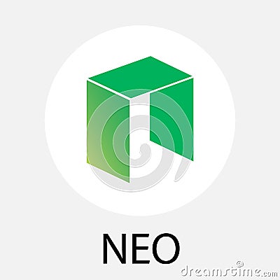 NEO ANS Antshares decentalized public chain criptocurrency vector logo Vector Illustration