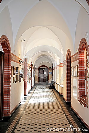 Neo-gothic interior. Stock Photo