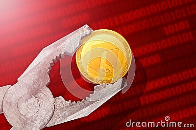 NEO regulation, control; neo coin is under pressure Stock Photo