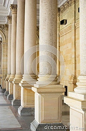 Neo-Renaissance colonnade Stock Photo