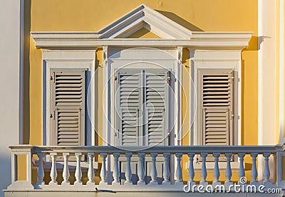 Neoclassic Balcony Stock Photo