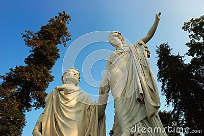 neoclassic statue Stock Photo