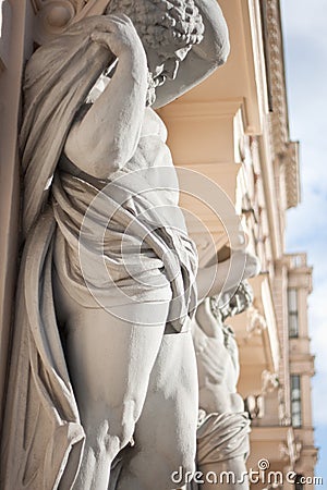 Neoclassical atlantes Stock Photo