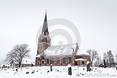 Neogothic chuch, Lillehammer Editorial Stock Photo