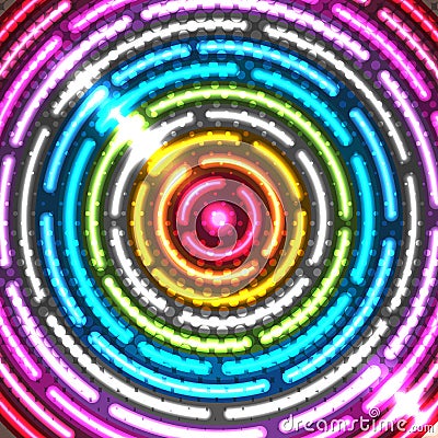 Neon abstract background Vector Illustration