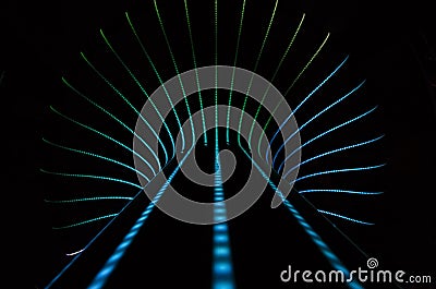 Neon abstract background Stock Photo