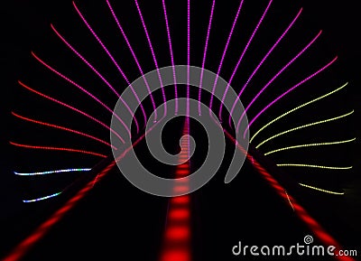 Neon abstract background Stock Photo