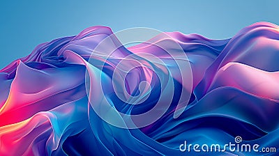 Neon blue and purple multicolored smoke puff cloud design elements, Picture of colorful abstract blue background The screen shows Stock Photo