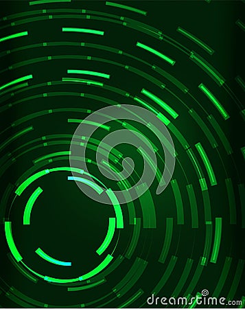 Neon circles abstract background Vector Illustration