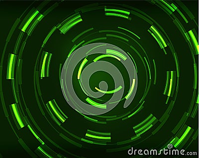 Neon circles abstract background Vector Illustration