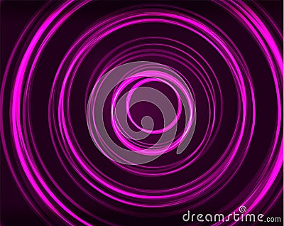 Neon circles abstract background Vector Illustration