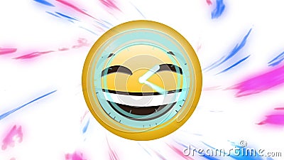 Laughing Face Icon Against Face Emojis Moving Stock Footage - Video of  icon, internet: 190837318