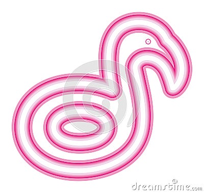 neon flamingo design Vector Illustration