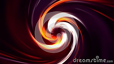 Neon funnel with colorful twisting rays, seamless loop. Motion. Curved bright lines on a black background resembling Stock Photo