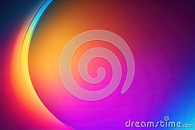 neon glow composition circular gradient background design ai generative Stock Photo