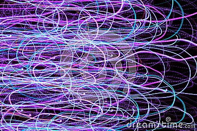 Neon Glowing Lines Background Stock Photo