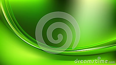 Neon Green Abstract Curve Background Illustration Stock Photo