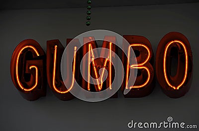 Neon Gumbo Stock Photo