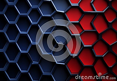 Neon light and ultraviolet abstract background with geometric shapes Stock Photo