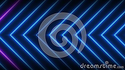 Neon lights shining futuristic trendy seamless loop technology motion graphics Stock Photo