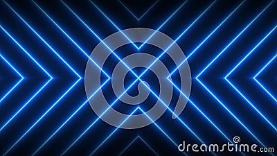 Neon lights shining futuristic trendy seamless loop technology motion graphics Stock Photo