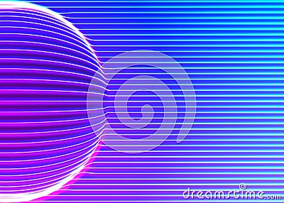 Neon lines background with glowing 80s new retro vapor wave style Vector Illustration