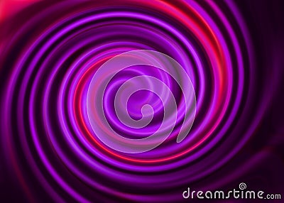 Neon purple magenta swirl circle effect background Stock Photo