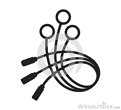 Neonatal Ecg Electrode icon, line color vector illustration Vector Illustration
