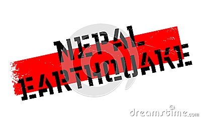 Nepal Earthquake rubber stamp Vector Illustration