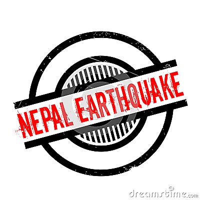 Nepal Earthquake rubber stamp Vector Illustration