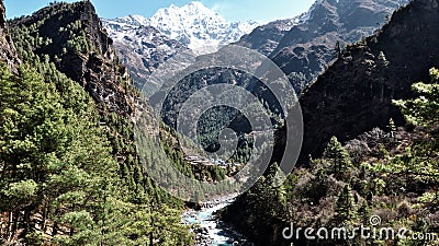 Nepal, Everest trek to the basecamp Stock Photo