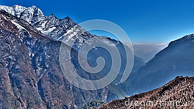 Nepal, Everest trek to the basecamp Stock Photo