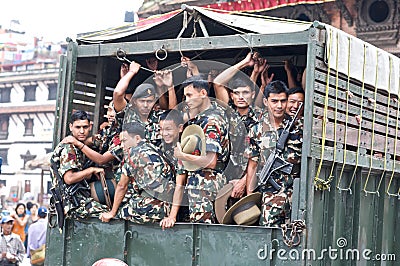 Nepal Special Forces Military Editorial Stock Photo