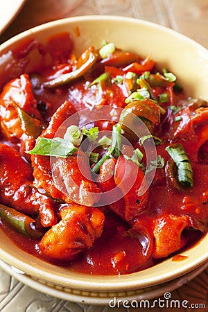 Nepalese Chicken-C Momos Stock Photo