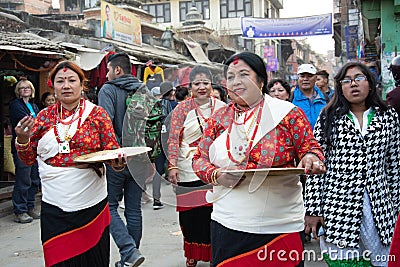 Nepali Women Editorial Stock Photo