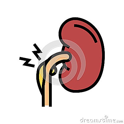 nephritic syndrome color icon vector illustration Cartoon Illustration