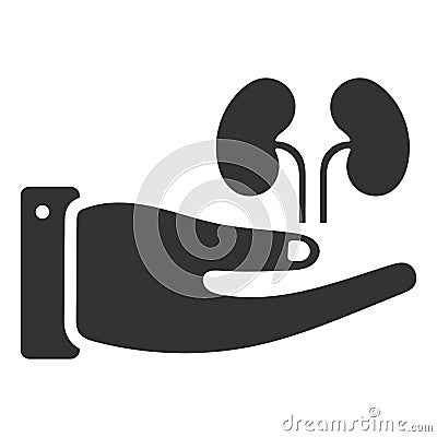 Nephrology care icon design Vector Illustration