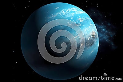 Planet Neptune (Generative AI) Stock Photo