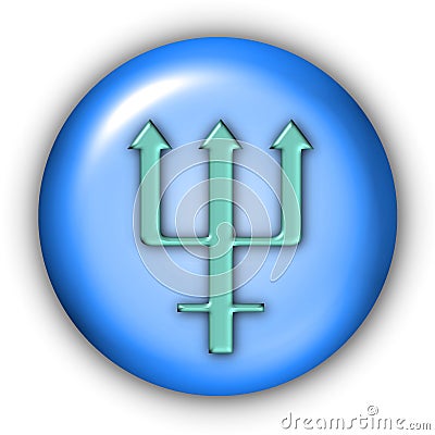 Neptune Glyphs Stock Photo