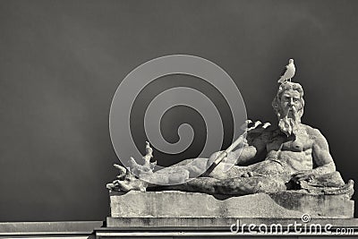 Neptune, Roman God of the sea Editorial Stock Photo