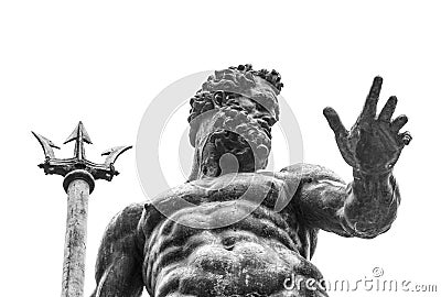 Neptune statue in firenze square Stock Photo