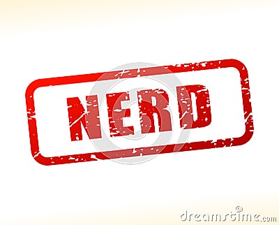 Nerd text buffered Vector Illustration