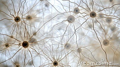 nerve cells of the nervous system ganglia, active neurone Stock Photo