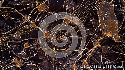 nerve cells of the nervous system ganglia, active neurone Stock Photo