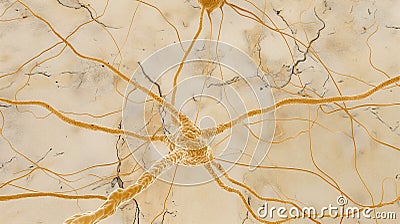 nerve cells of the nervous system ganglia, active neurone Stock Photo